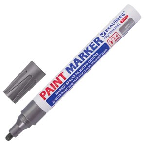 Маркер-краска серебро, professional PLUS, 4.0 мм