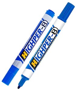 Набор маркеров перманентных HIGHPER-B, 2 шт., синих, 2.0 мм (2 по цене 1) 2080024502бл