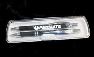 Набор подарочный шариковая ручка и автокарандаш PENMATE металл в прозрачном футляре