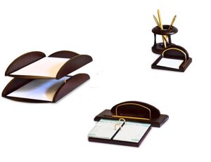 Настольный деревянный письменный набор ДИРЕКТОР 5 предметов