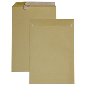 Пакет почтовый C4, UltraPac, 229х324 мм, коричневый крафт, отр. лента, 90 г/м 161150