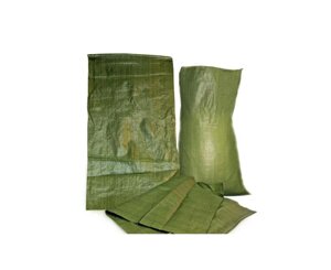 Пакет полипропиленовый тканый 55х95 см зеленый 82 гр