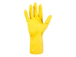 Перчатки К80 Щ50 латексные защитные промышленные, размер 8/M, желтые, JetaSafety