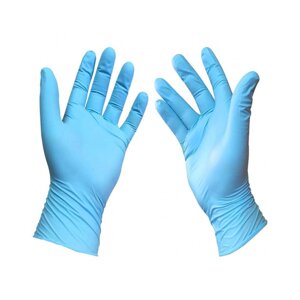 Перчатки одноразовые нитриловые синие SIMPLE неопудренные 100 шт/упак