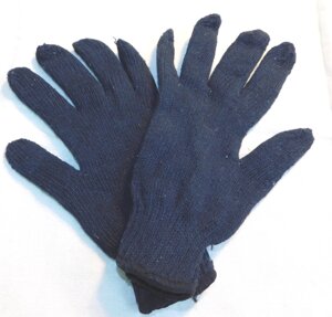 Перчатки трикотажные вязаные зимние черные