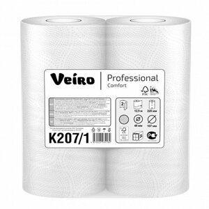 Полотенца бумажные Veiro «Professional Comfort», 2 слоя, 1х2 рул К207/1