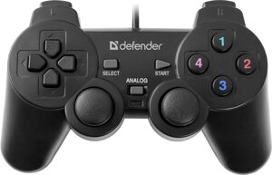 Проводной геймпад Defender Omega USB 12 кнопок 2 стика