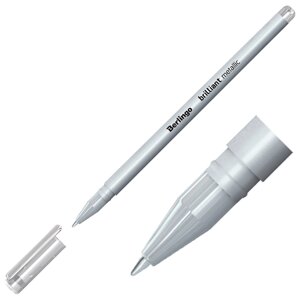 Ручка гелевая, металлик серебро, Berlingo CGp_40010