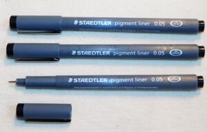 Ручка линер Staedtler Pigment liner черный 0,05 мм 308 0.05-9