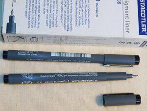 Ручка линер Staedtler "Pigment liner" черный 0,3 мм