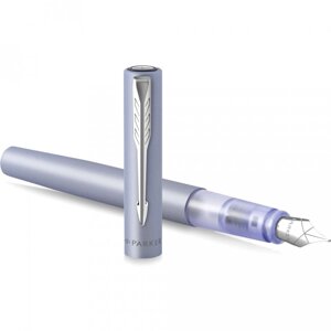 Ручка перьевая подарочная "Vector XL F21"Parker цвет бирюза, лиловый