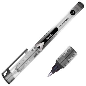 Ручка роллер, черная, 0.7 мм, Touch, Deli