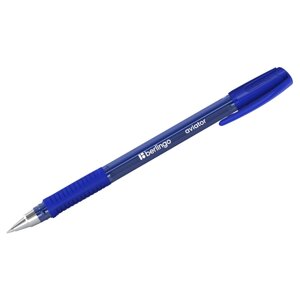 Ручка шариковая Berlingo "Aviator " синяя, 0,7мм, грип
