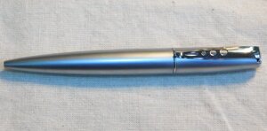 Ручка шариковая "SESTACO" металл матовая хромированная с серебряным клипом