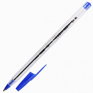 Ручка шариковая, синий стержень, «THINK», Deli одноразовая