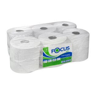 Туалетная бумага для диспенсеров 1-слойная 100% целлюлоза., FOCUS JUMBO EKO 450 м, РФ