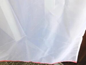 Занавески белые тюль дедерон размер 340*160 см