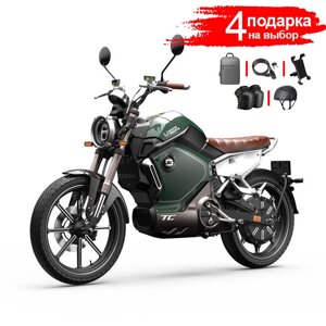 Электромотоцикл WHITE siberia SUPER SOCO TC 2023 (зеленый)
