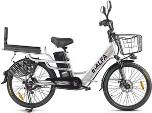 Электровелосипед Eltreco Green City E-Alfa Lux 2021 (серебристый)