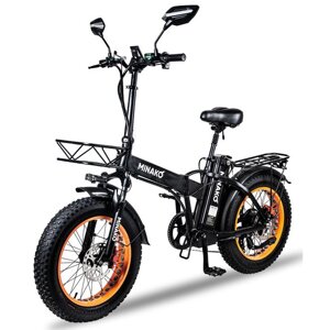 Электровелосипед Minako F10 Оранжевый обод