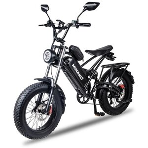 Электровелосипед Minako Fox 15 Ah Cпицы (черный)
