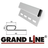 Финишная планка Grand Line Белая (длина-3м) от компании ИП Мисник М. В. - фото 1