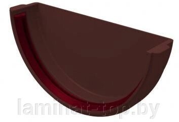 GranLine Standart ПВХ Заглушка желоба шоколад Ø120 от компании ИП Мисник М. В. - фото 1