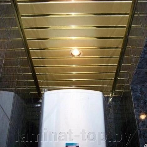 Реечный потолок &quot;Албес&quot; 150мм золотой металлик (S-дизайн) - обзор