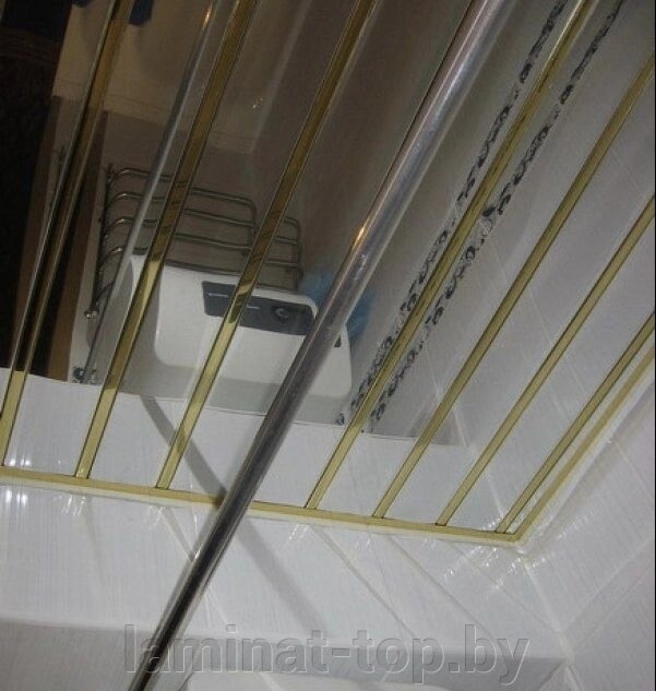 Реечный потолок "Албес" 150мм Супер Хром (S-дизайн) от компании ИП Мисник М. В. - фото 1