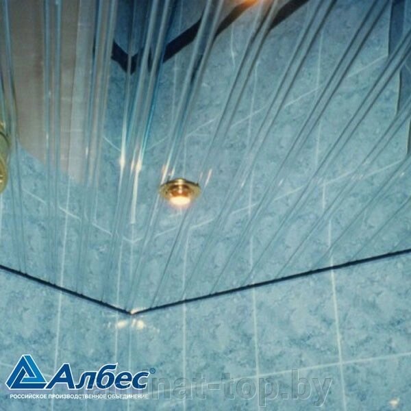 Реечный потолок "Албес" суперхром (немецкий дизайн) от компании ИП Мисник М. В. - фото 1