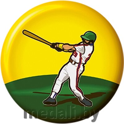 Акриловая эмблема бейсбол 1330-025-000 от компании ЧП «Квадроком-пром» - фото 1
