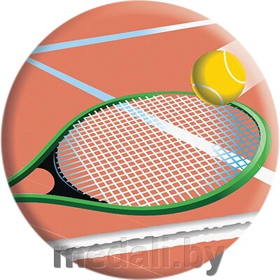 Акриловая эмблема большой теннис 1329-025-012 от компании ЧП «Квадроком-пром» - фото 1