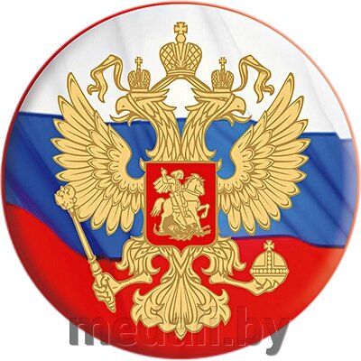 Акриловая эмблема Герб России 1335-025-001 от компании ЧП «Квадроком-пром» - фото 1
