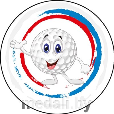 Акриловая эмблема гольф 1397-025-005 от компании ЧП «Квадроком-пром» - фото 1