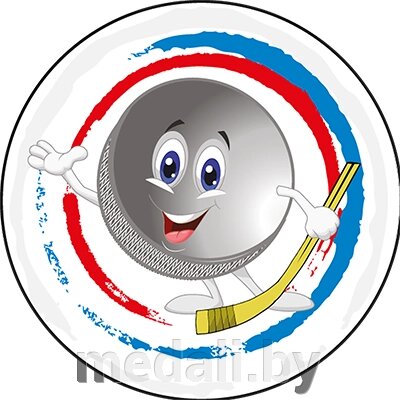 Акриловая эмблема хоккей 1397-025-003 от компании ЧП «Квадроком-пром» - фото 1