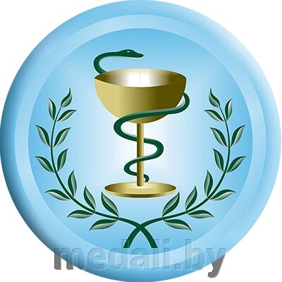 Акриловая эмблема Медицина 1389-025-001 от компании ЧП «Квадроком-пром» - фото 1