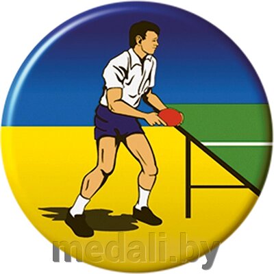 Акриловая эмблема настольный теннис 1314-025-000 от компании ЧП «Квадроком-пром» - фото 1