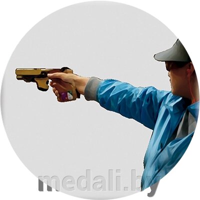 Акриловая эмблема пистолел 1365-050-003 от компании ЧП «Квадроком-пром» - фото 1
