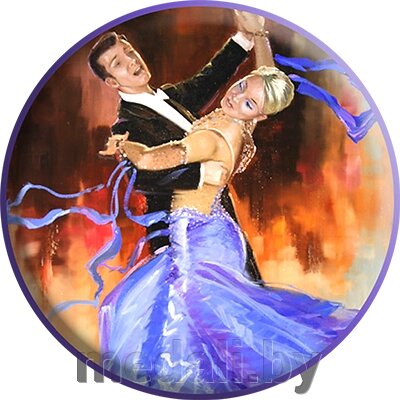 Акриловая эмблема танцы 1345-025-013 от компании ЧП «Квадроком-пром» - фото 1