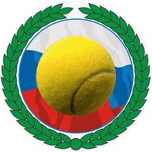 Акриловая эмблема теннисный мяч 1392-025-004