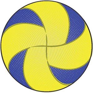 Акриловая эмблема волейбол 1312-025-012