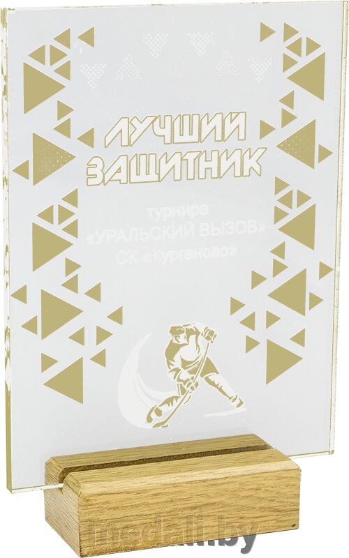 Акриловая награда 1767-220-ГРФ от компании ЧП «Квадроком-пром» - фото 1