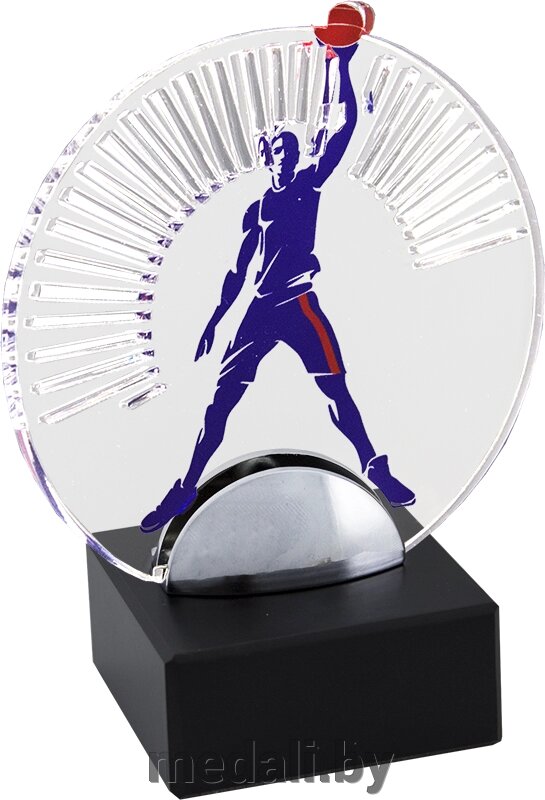 Акриловая награда Баскетбол 1759-002-125 от компании ЧП «Квадроком-пром» - фото 1