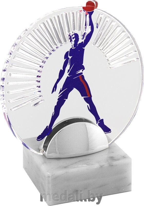 Акриловая награда Баскетбол 1759-002-225 от компании ЧП «Квадроком-пром» - фото 1