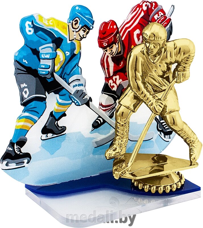 Акриловая награда Хоккей 1735-150-000 от компании ЧП «Квадроком-пром» - фото 1