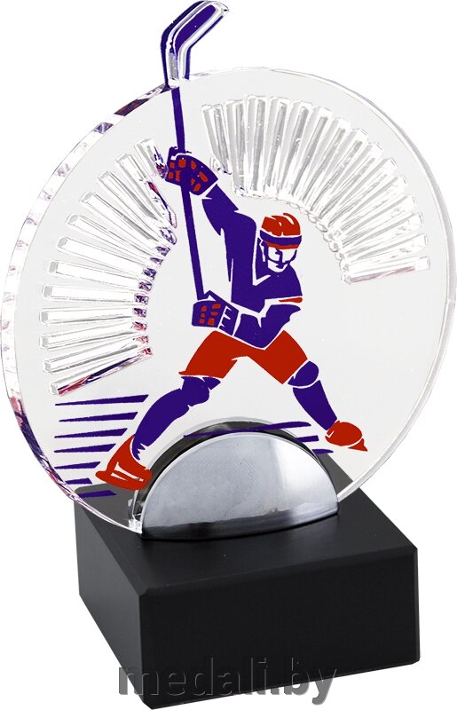 Акриловая награда Хоккей 1759-002-126 от компании ЧП «Квадроком-пром» - фото 1