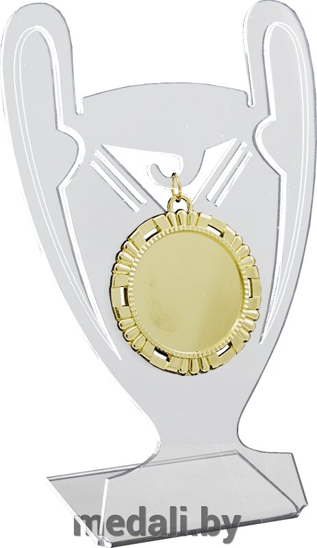 Акриловая награда с медалью 70мм 1781-210-000 от компании ЧП «Квадроком-пром» - фото 1
