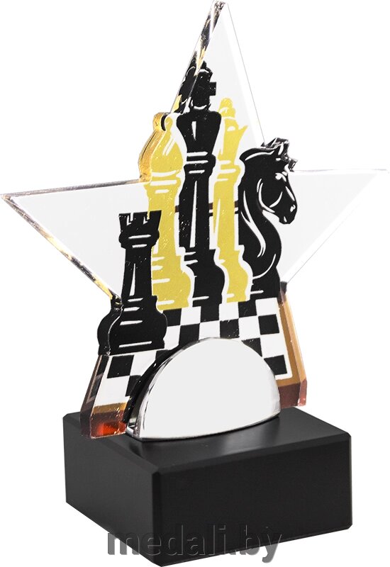 Акриловая награда Шахматы 1759-001-115 от компании ЧП «Квадроком-пром» - фото 1