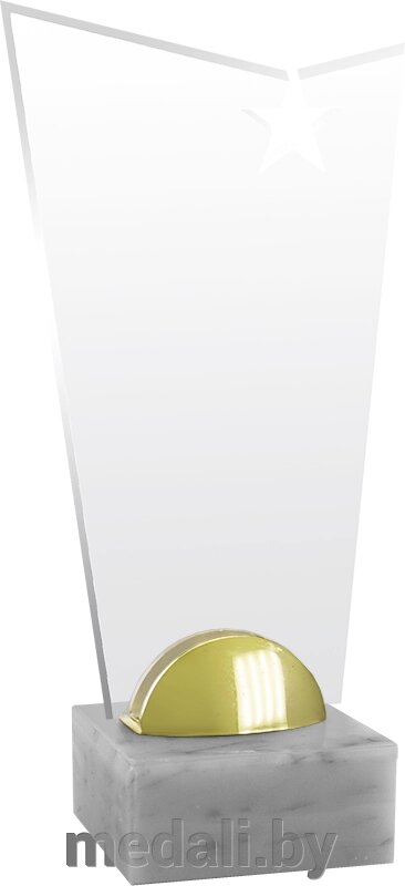 Акриловая награда в сборе 1708-022-701 от компании ЧП «Квадроком-пром» - фото 1