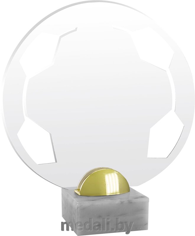 Акриловая награда в сборе Футбол 1708-025-701 от компании ЧП «Квадроком-пром» - фото 1